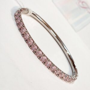Must Have Luxury Blush Pink Platinum Finish Bracelet
