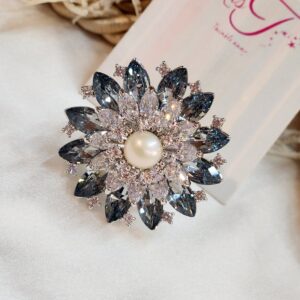 Bluebell Crystal Ring - Silver Finish