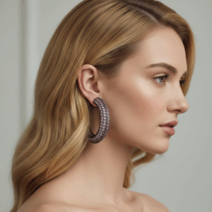 Blush Pink Luxe OverSized Hoop Earrings