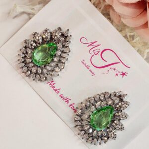 Mighty Green Betel Flare Studs