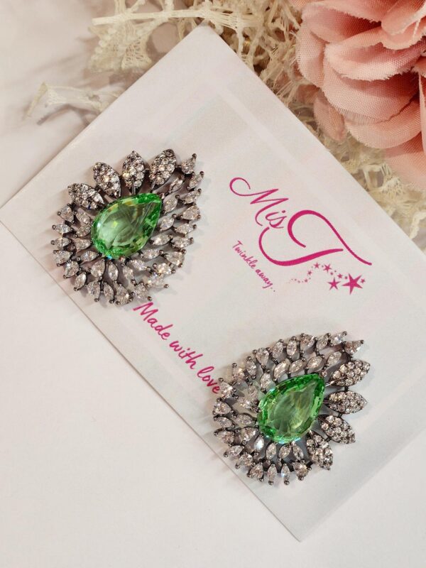 Mighty Green Betel Flare Studs