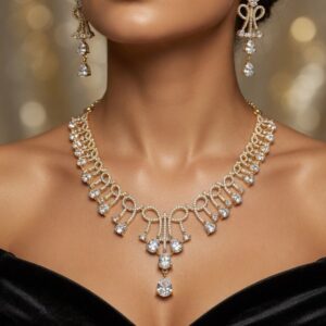 Marvellous White Radiant Choker Set