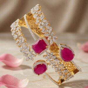 Dream Glow Ruby Zirconia Bracelet