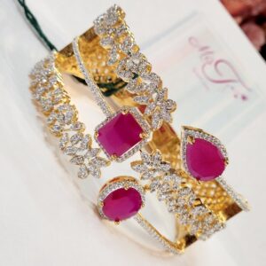 Dream Glow Ruby Zirconia Bracelet