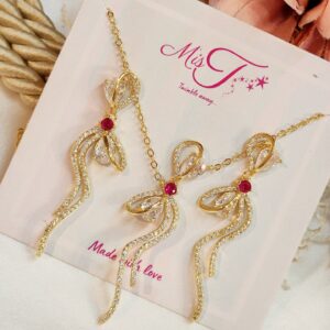 Confetti Gift Knot Pendant Set