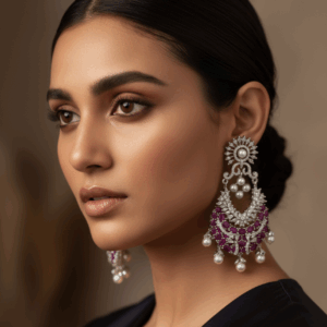 Contemporary Chandbali Earrings