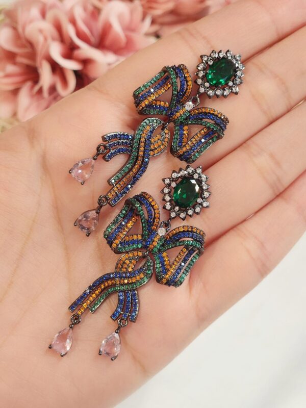 Fashionable Multi Bow Earrings