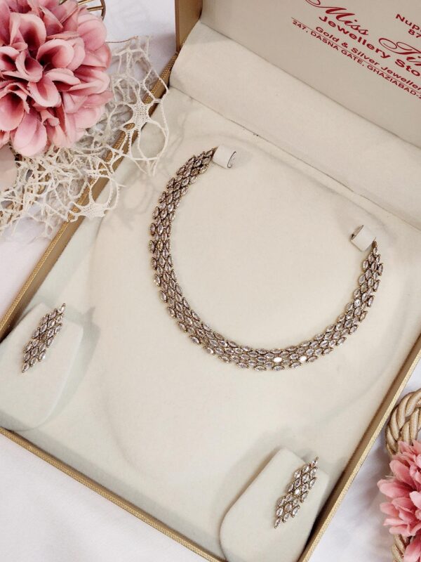 Marquise Antique Finish Choker Set
