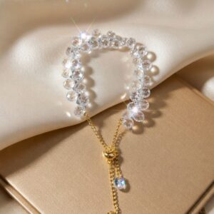 Prism White Aurora Glow Dori Bracelet - Adjustable To Any Size