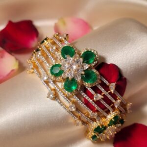 Emerald Green Floweret Bracelet