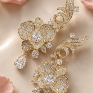 Blush Pink Nano Setting Love Earrings
