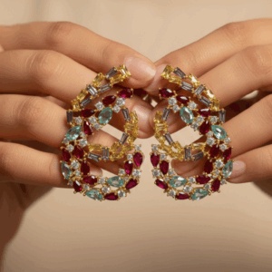 Prism Palace Drop Stud Earrings