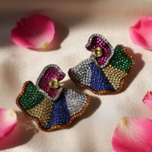 Multi Colour Celebrity Statement Earrings