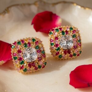 Aristocrat Shine Multi Colour Studs