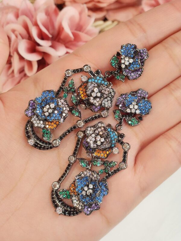 Multi Colour Bloom Special Earrings