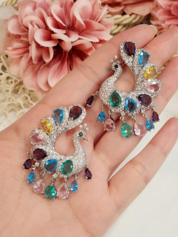 Royal Peacock Multi Earrings