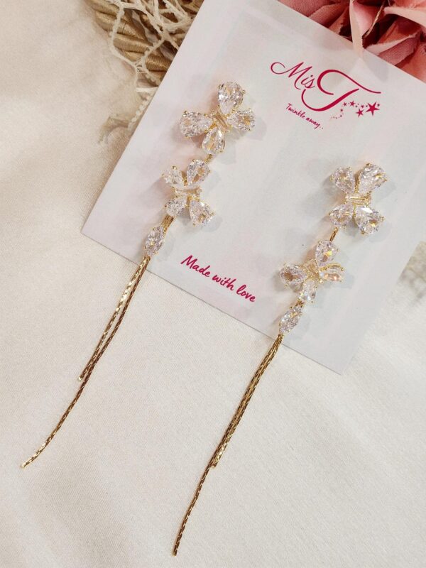 Butterfly Trail Tassel Earrings