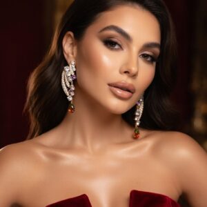 Amethyst Rainfall Chandelier Earrings