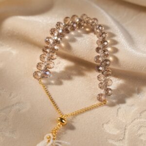 Champagne Aurora Glow Dori Bracelet - Adjustable To Any Size