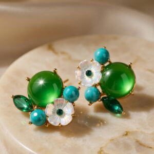 Nature Love Green Studs