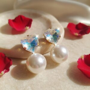 Rainbow Spark Pearl Shine Earrings