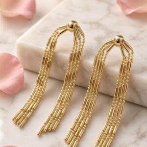 Dotted Tassel Earrings