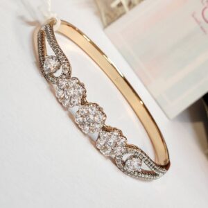 Lunara Luxe 18k Brass Diamond Look Bracelet