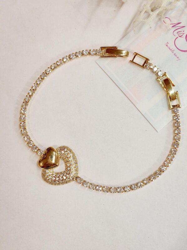 Heart Bling Sleek Bracelet
