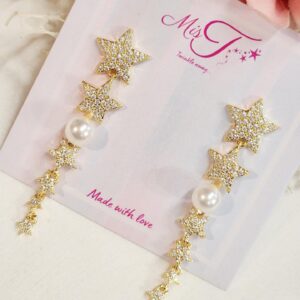 Star Pearl Earrings