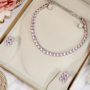 Light Pink Solitaire String