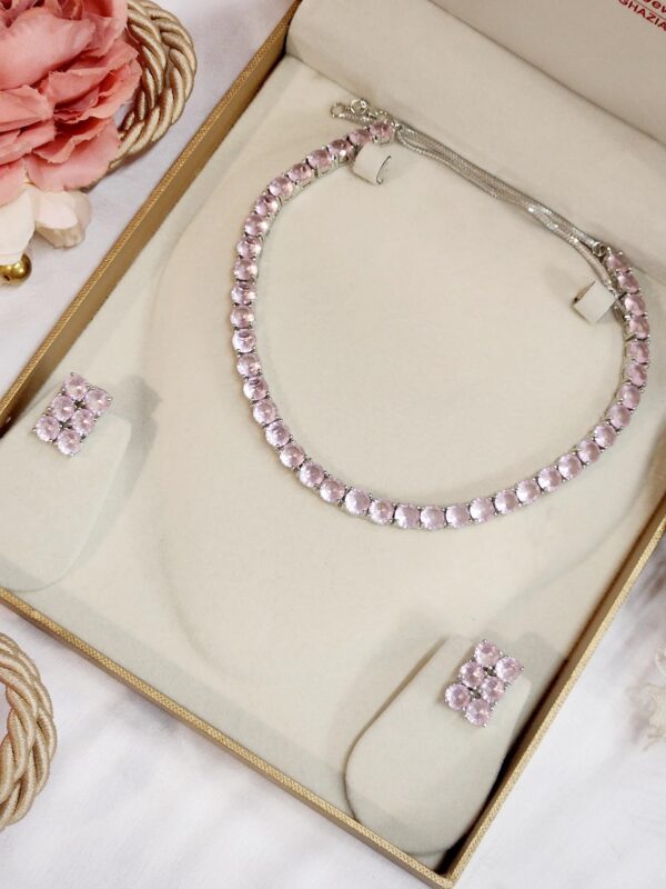 Light Pink Solitaire String