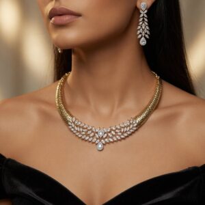 Moonlit Grace Lovely White Choker Set