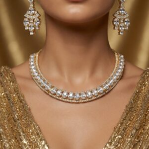 Picture Perfect White Hasli Choker Set