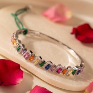 Dream Multi Platinum Finish Side Openable bracelet