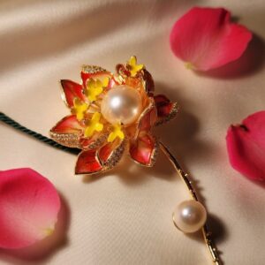 Serene Stem Flora Brooch Pin Party wear