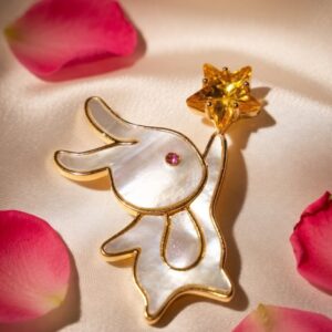 Remembered Love Rabbit Brooch Pin Daily wear