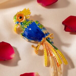 Radiant Gleam Bird Brooch Pin Party Wear