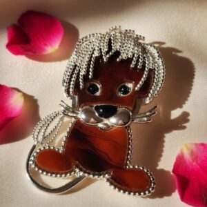 illume Choaclate Pet Brooch Pin Party wear