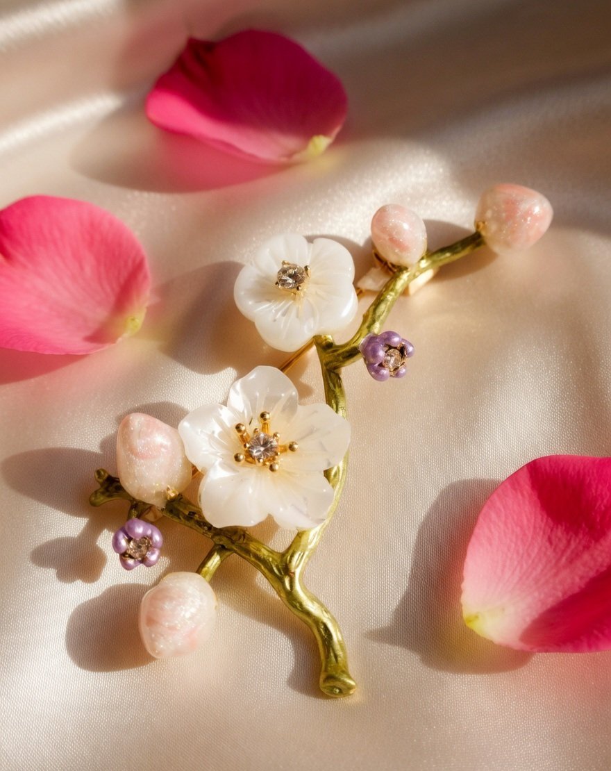 Flora Gentle Nostaligia Brooch Pin Party wear