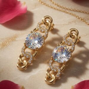 Graduated Gold Teardrop Earrings-Gold Finish