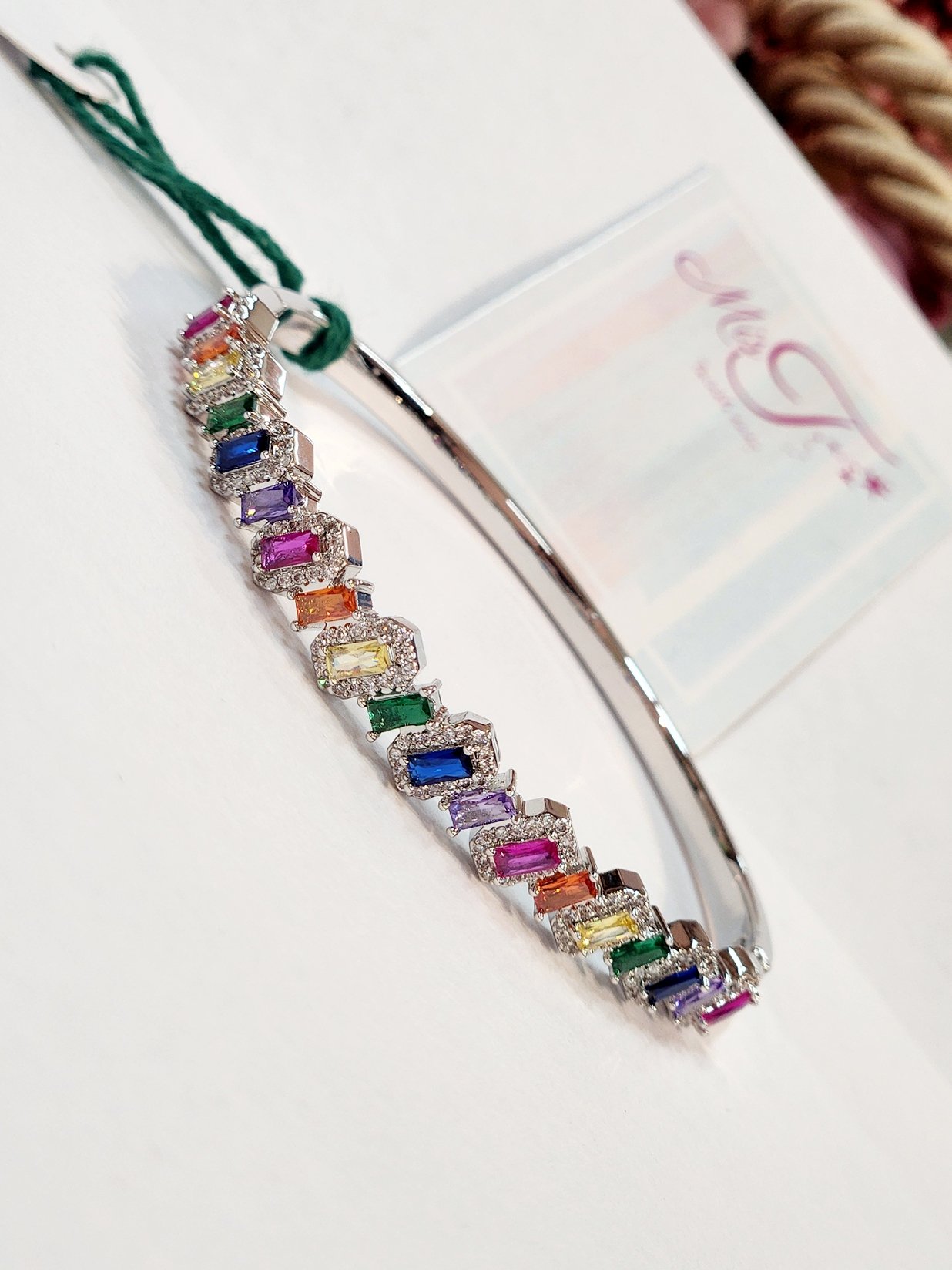 Dream Multi Platinum Finish Side Openable bracelet - Image 2