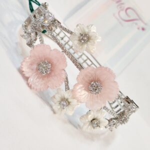 Sweet Memory Snow Pink Platinum Finish Side Openable bracelet