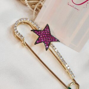 Dreamy Shine Star Brooch Pin Party wear