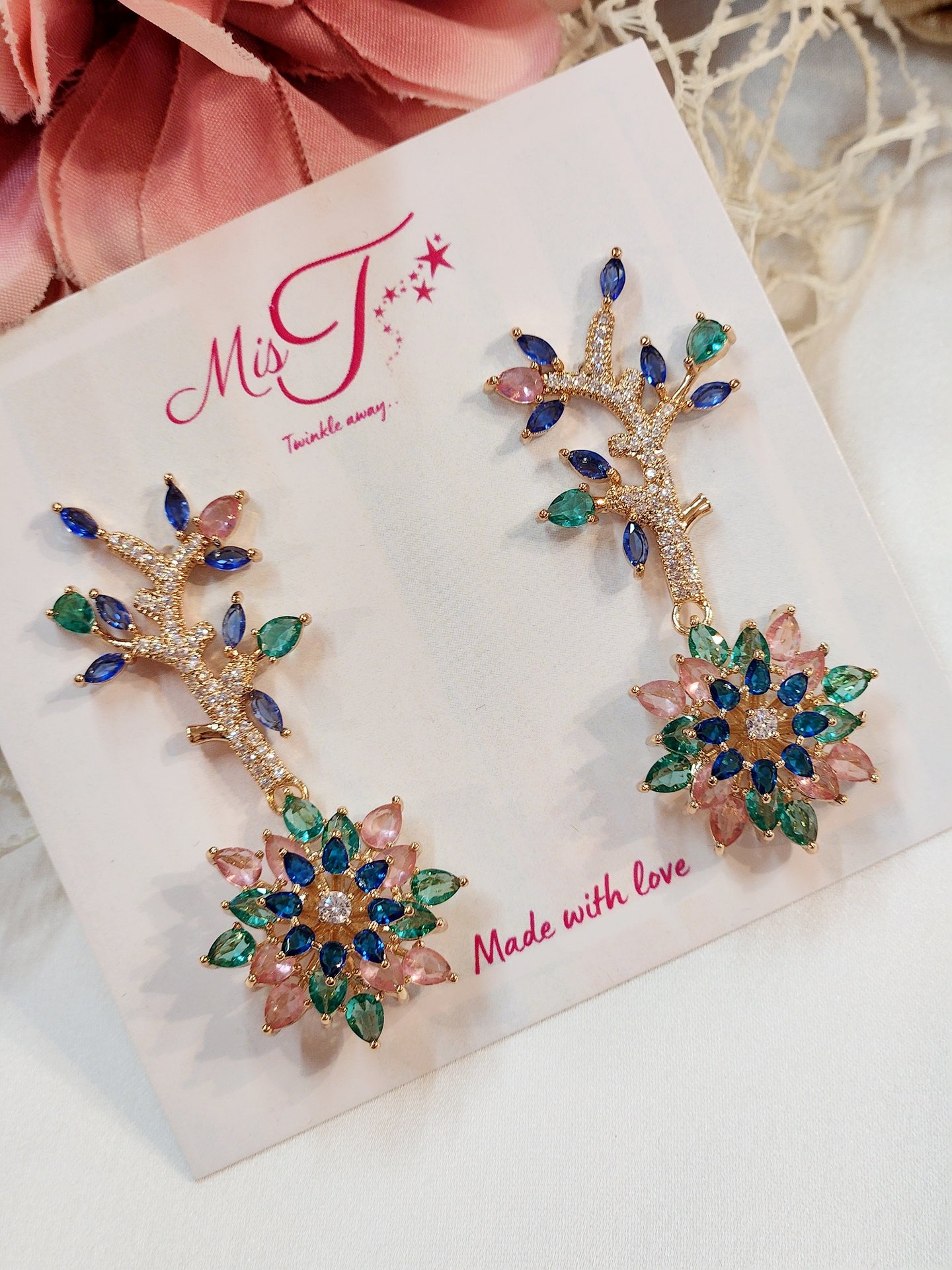 Enchanted willow Bloom Stud Earrings
