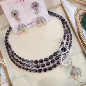 The Royal Heritage: The Amythyst Empress Set Choker Necklace