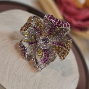 Urban Edge Ruby-Yellow Nano Setting Ring