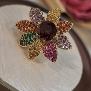 Multi Colour Bold Spark Ring