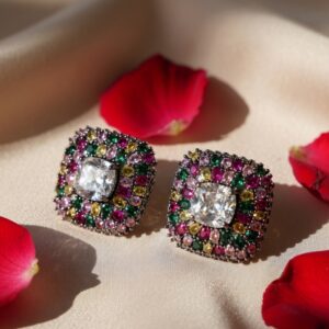 Opulent Radiance Multi Colour Studs