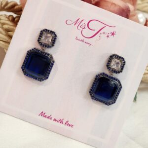 Sapphire Blue Perfume Earrings