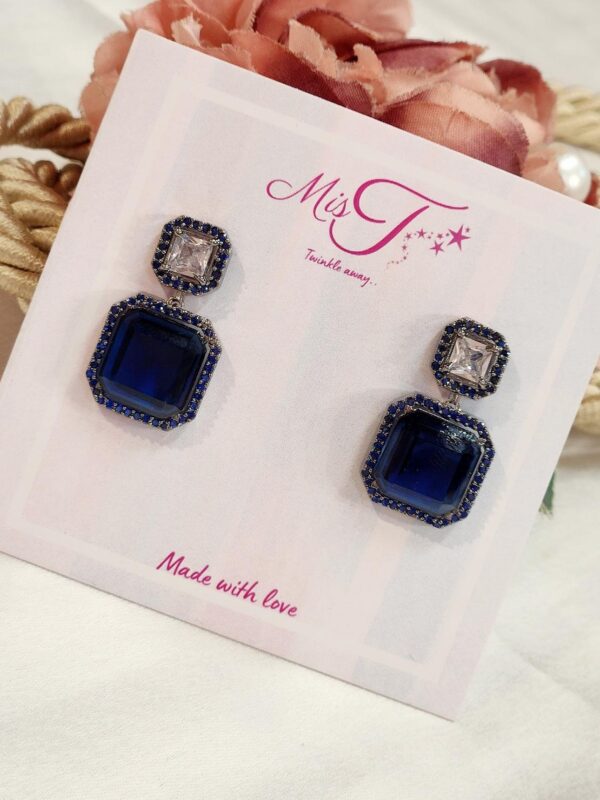 Sapphire Blue Perfume Earrings